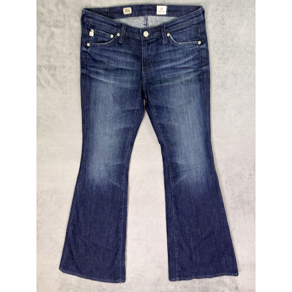 Adriano Goldschmied Jeans Womens 28 Blue Dark Wash Mid Rise Belle Petite Flare
